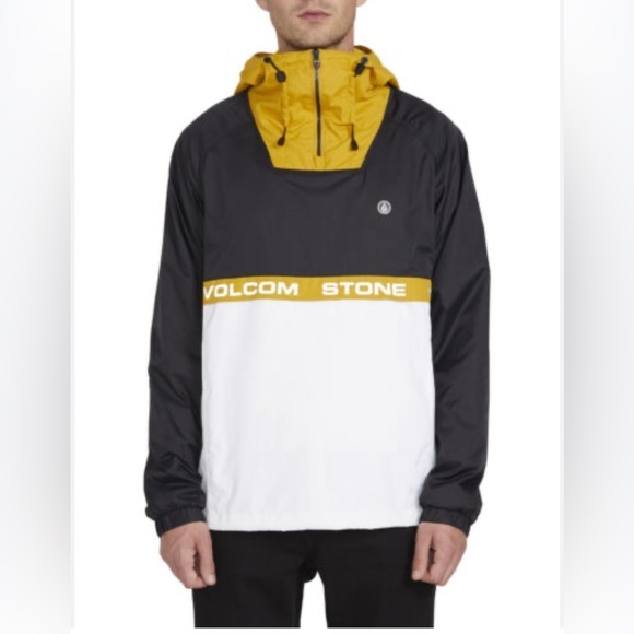 Volcom Other - Volcom Fezzes Pop Over Jacket in Black mens Size Medium NWT